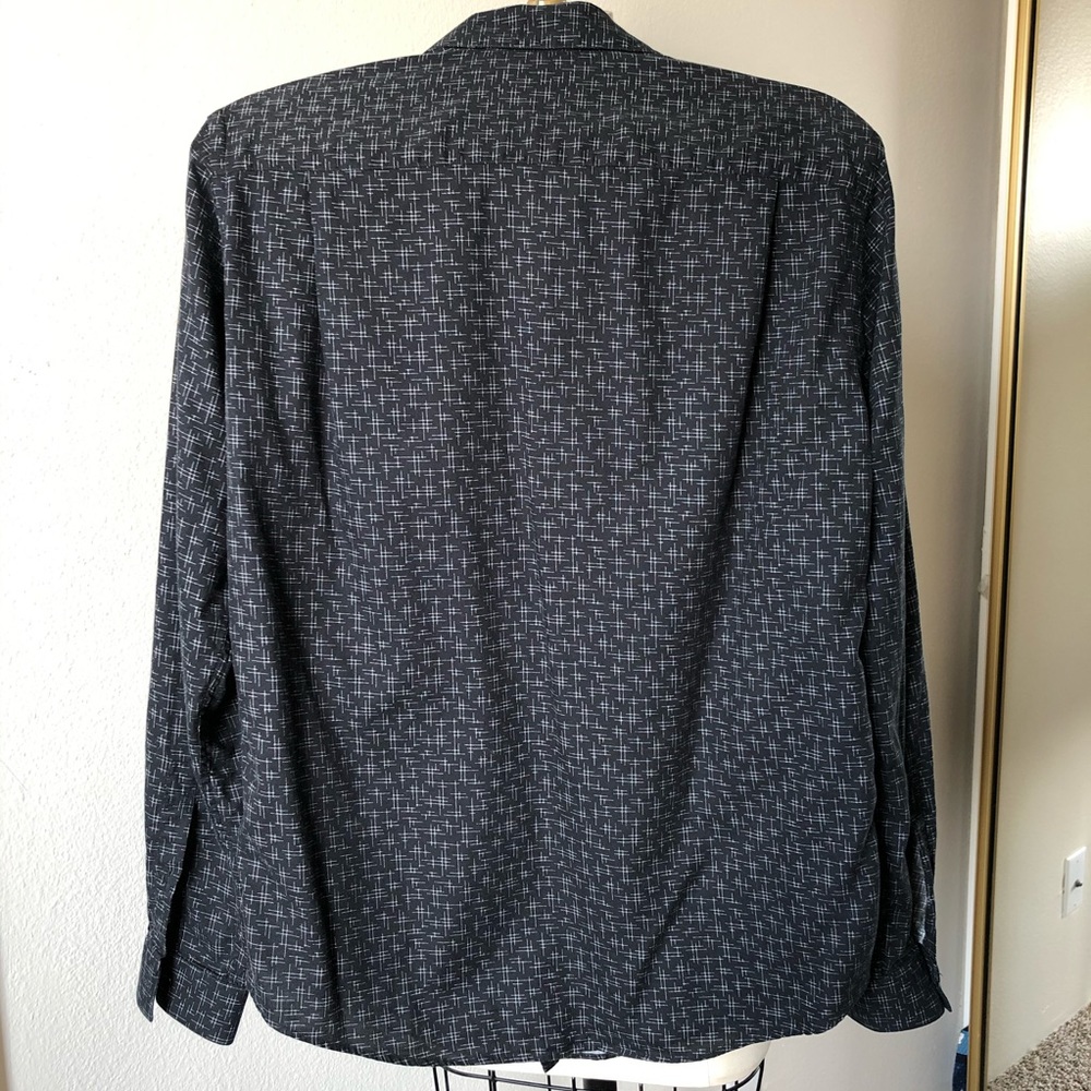 The Kooples Black Patterned Long Sleeve Shirt - Picture 3 of 6